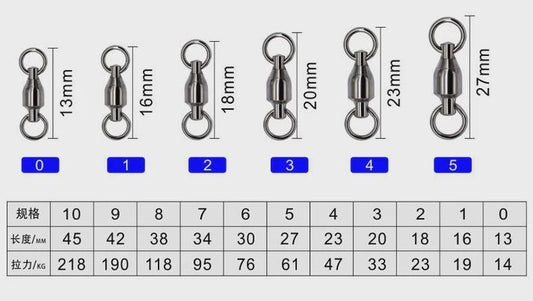 Swivels - MK Anglers Choice Ball Bearing with Solid Ring