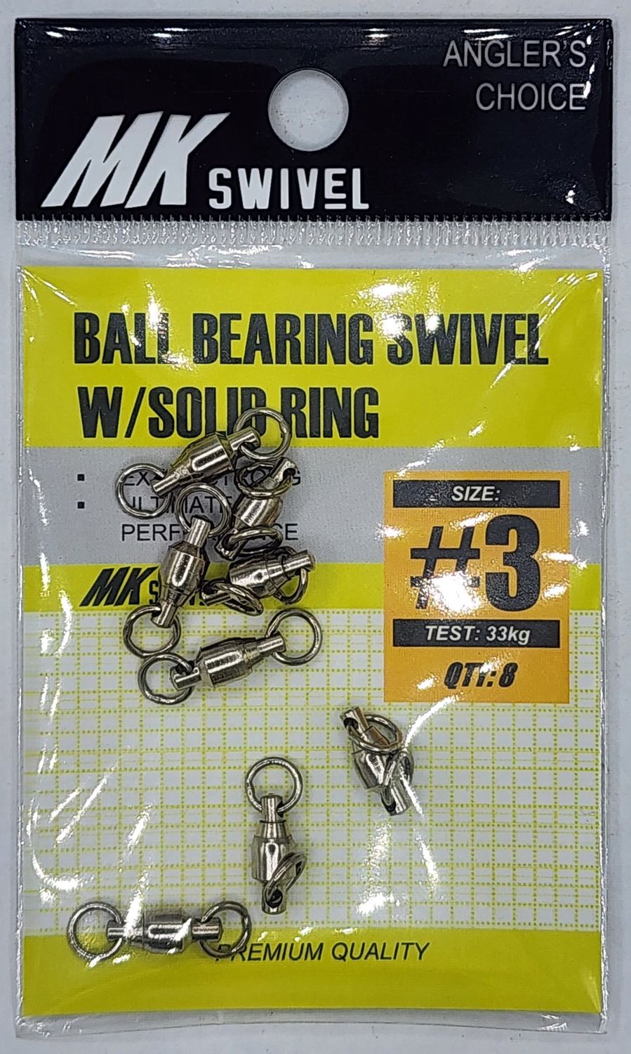 Swivels - MK Anglers Choice Ball Bearing with Solid Ring