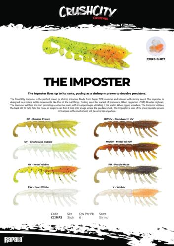Crush City The Imposter 3.0 by Rapala – Water Tower Bait and Tackle