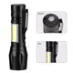 Torch - Mini Cob + LED with recharge cable