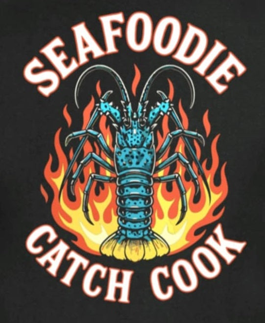 Seafoodie T Shirt - Flaming Crayfish