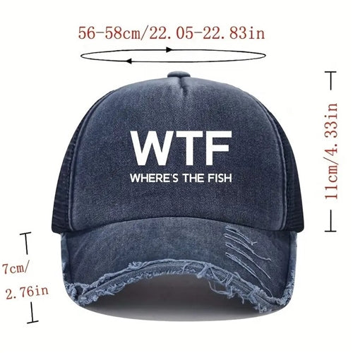 Hat - WTF "Where's the Fish" Cap