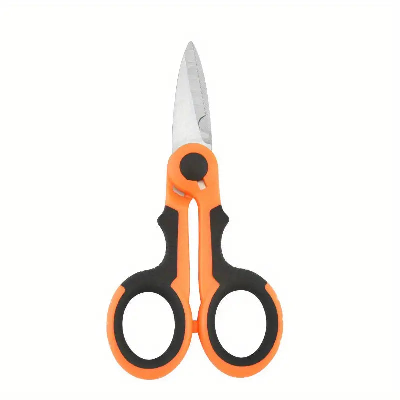 Braid Scissors - Orange Multifunction Fishing with Sheath