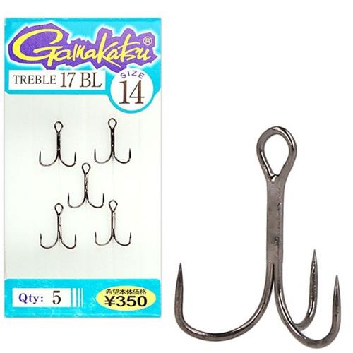 Gamakatsu Treble 17 Hook (5 pack)