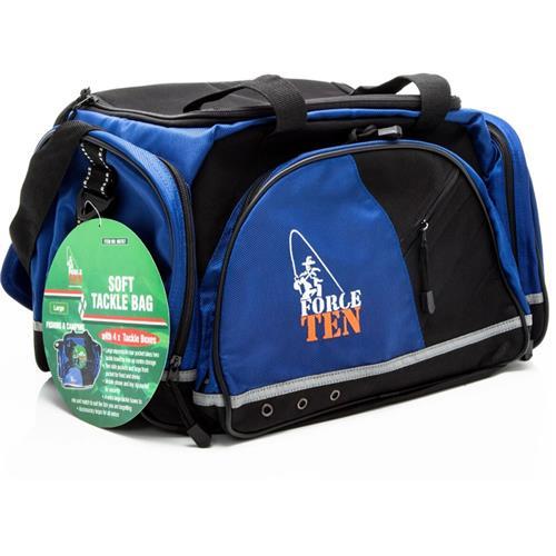 Tackle Bag - Large Soft Tackle Bag with boxes Force 10 – Water