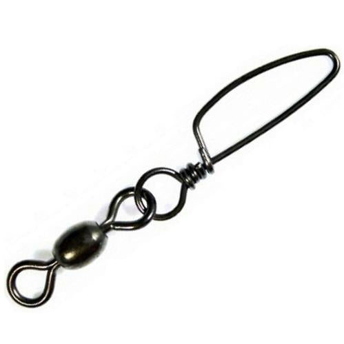 Black Crane Swivel with Coastlock Snap - HookEm