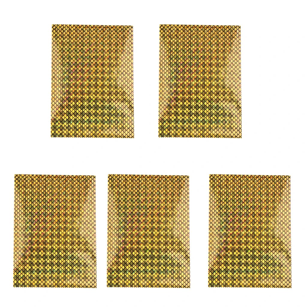 Holo Tape - Gold Fishing Lure Tape (5 Sheets)
