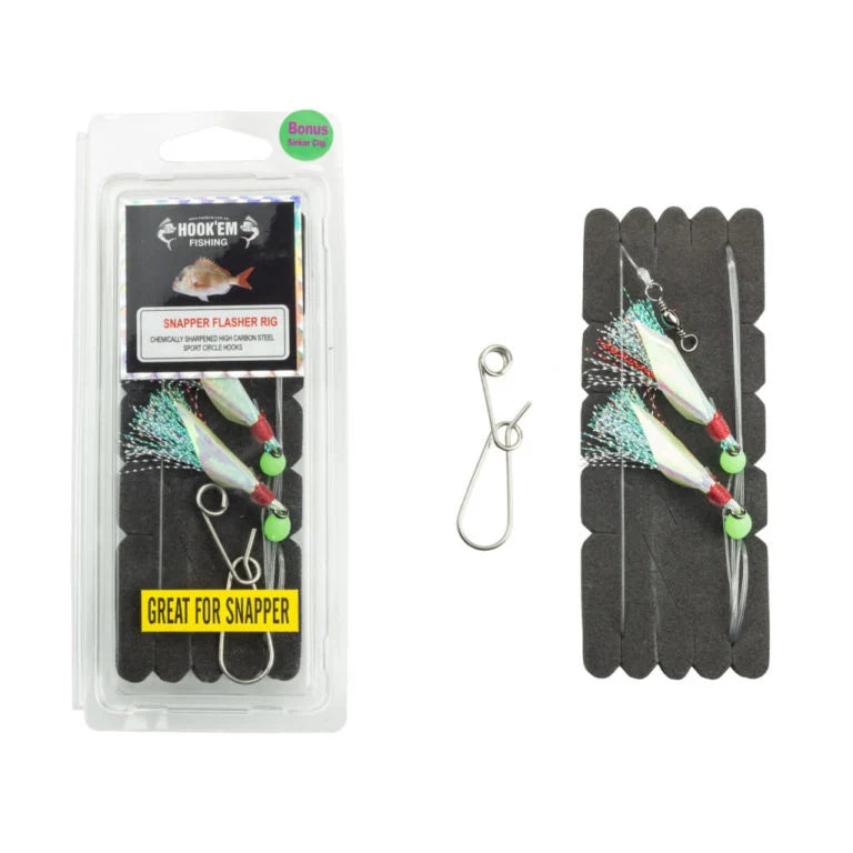 Hook Em 3/0 Snapper Flasher Rig