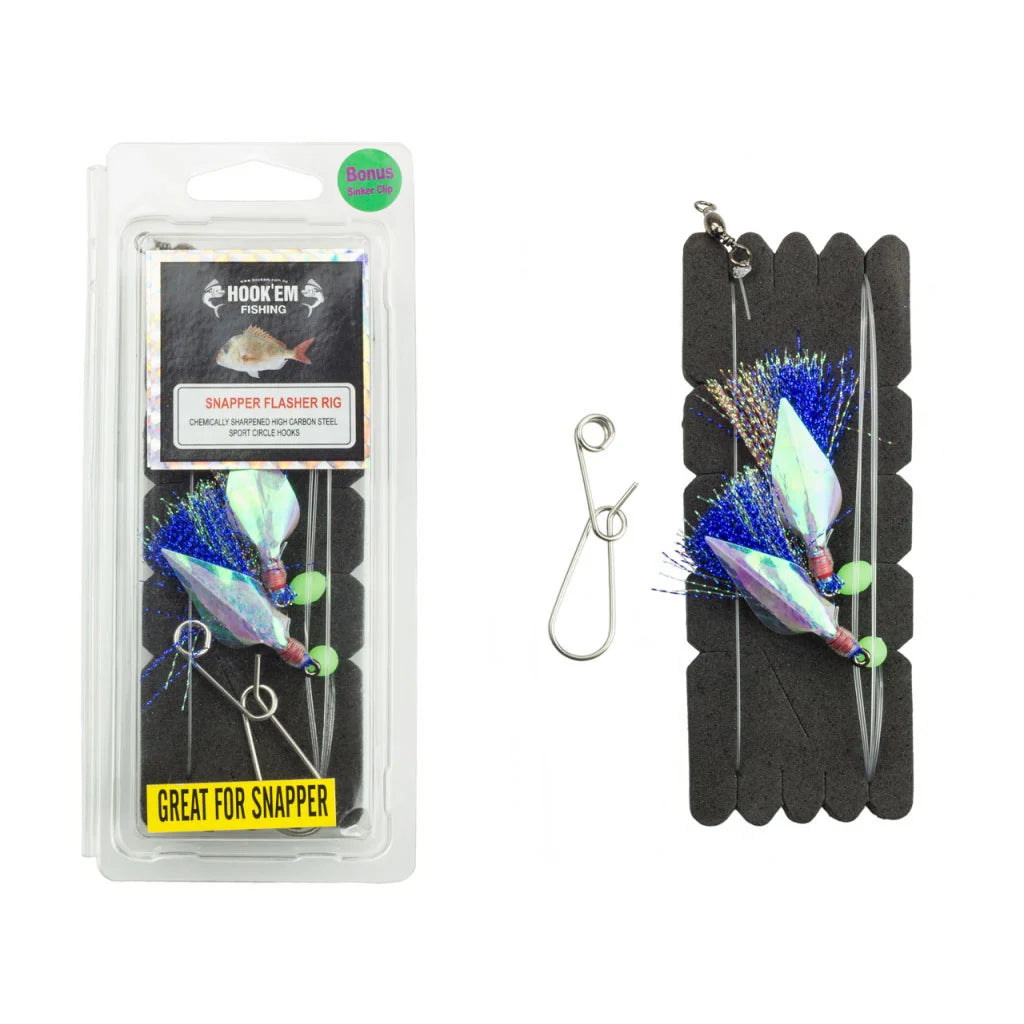 Hook Em 3/0 Snapper Flasher Rig