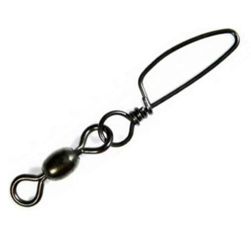 Black Crane Swivel with Coastlock Snap - Seahorse