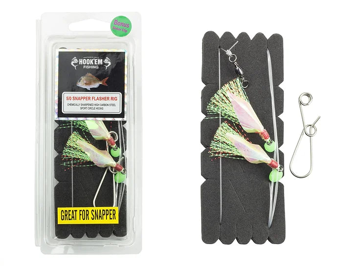 Hook Em 3/0 Snapper Flasher Rig