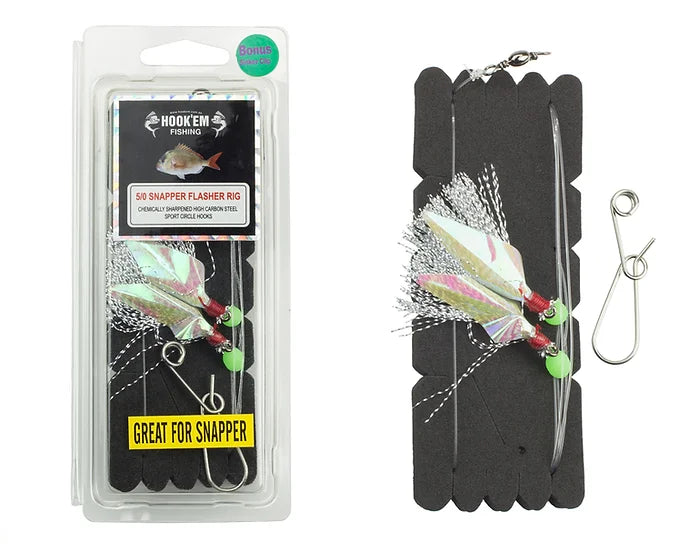 Hook Em 3/0 Snapper Flasher Rig