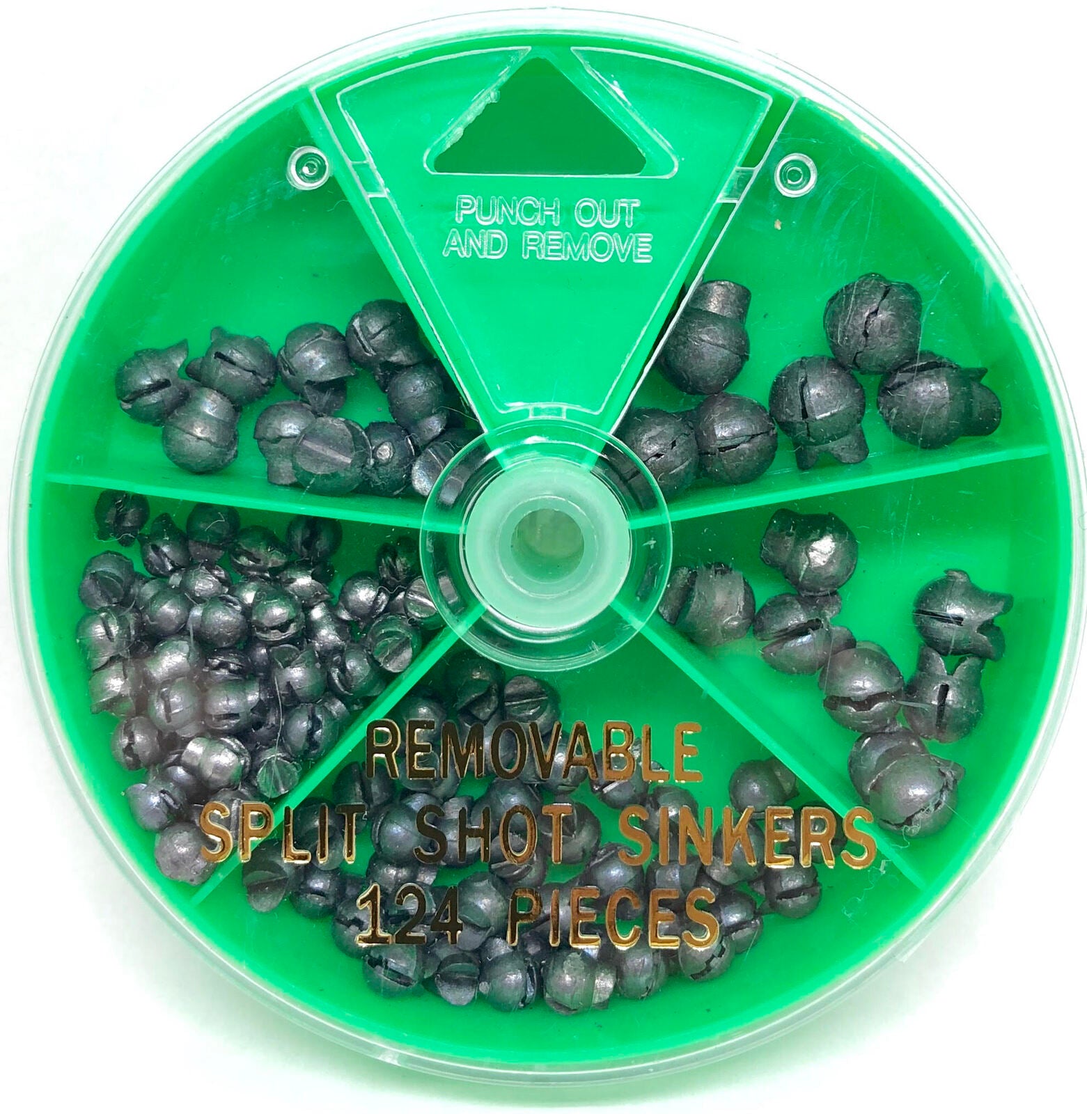 Eagle Claw Removal Split Shot Sinker Dial Pack Assortment, Tin Weight