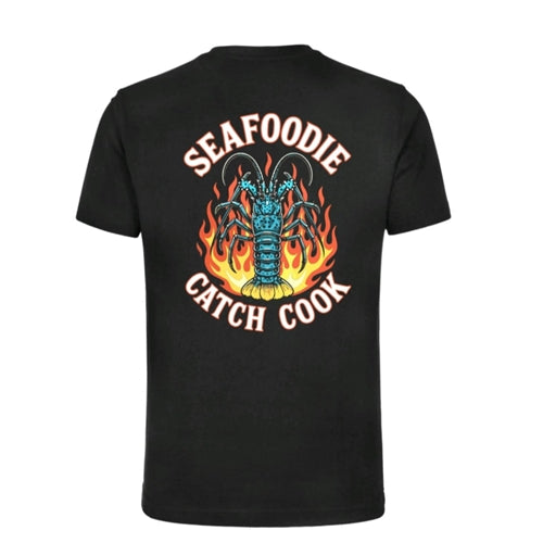 Seafoodie T Shirt - Flaming Crayfish