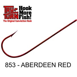 Tru Turn 853 Worm Red Hooks (Prepack)
