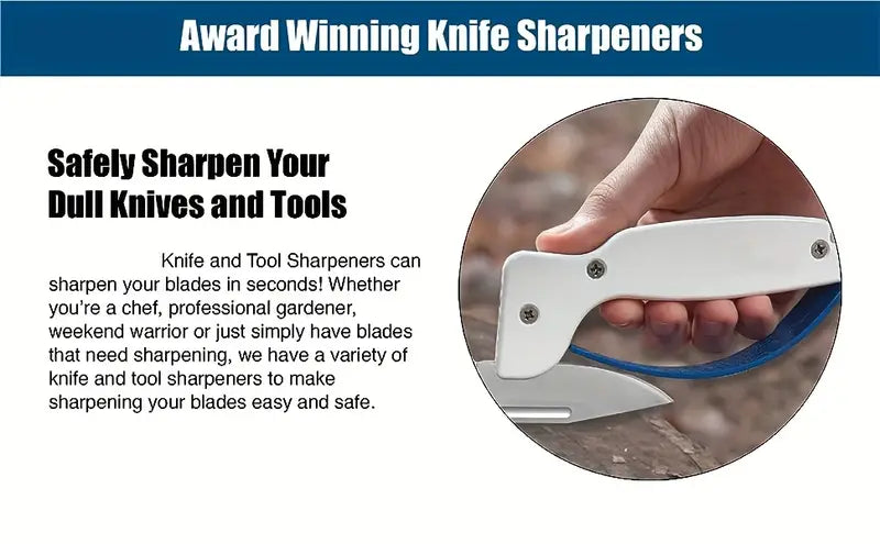 Knife Sharpener - Handheld with hand guard