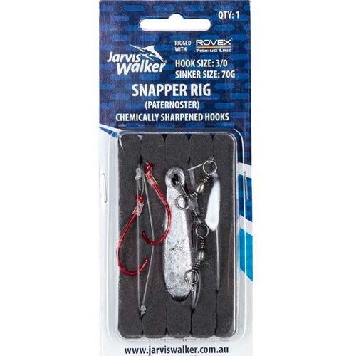 Snapper Rig - Paternoster 3/0 with 70g Sinker – Water Tower Bait and Tackle