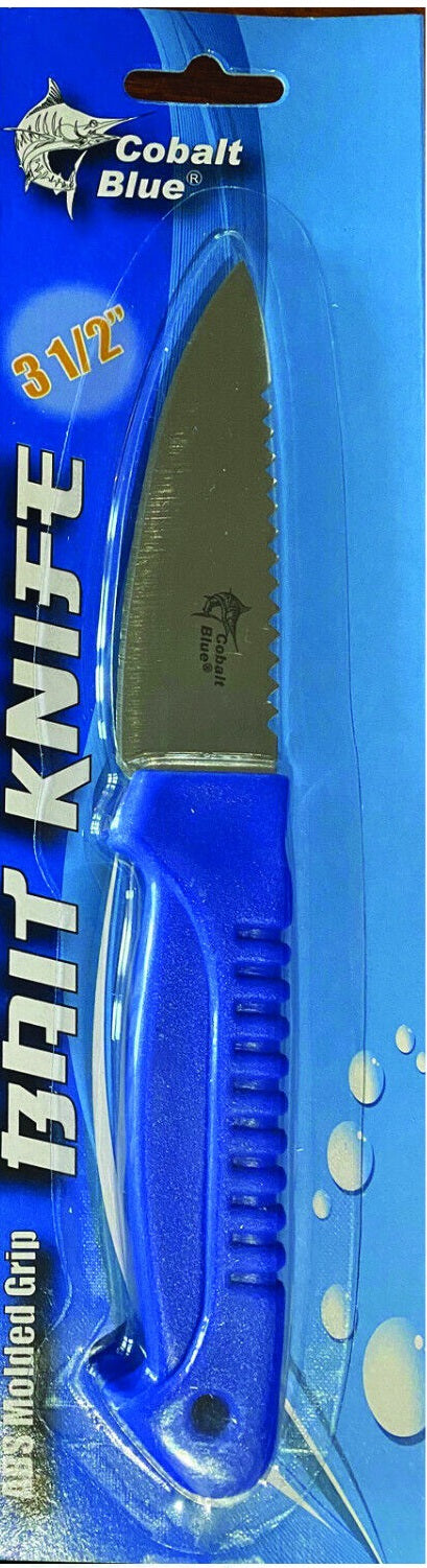 Knife - 3.5" Bait Knife Cobalt Blue
