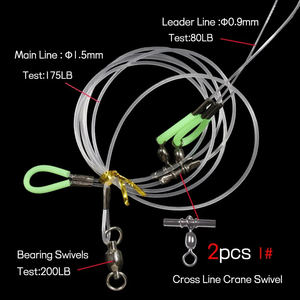 Deep Drop Hapuka Cod Grouper 2 x hook Rig – Water Tower Bait and Tackle