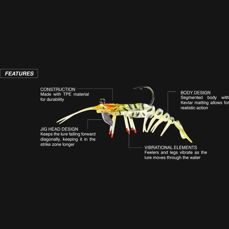 Zerek Live Shrimp 100mm 21g Hot Legs