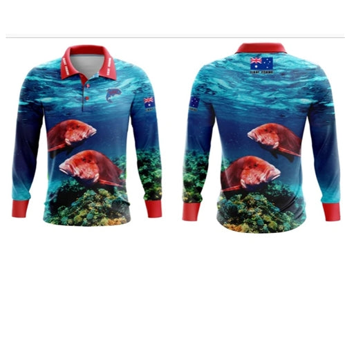 Elkat Fishing Shirt - Red Emperor