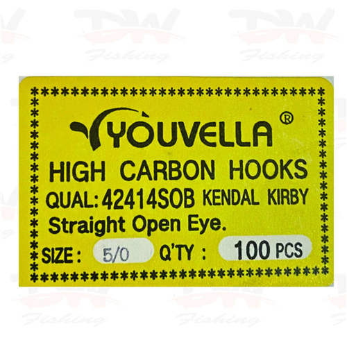 Youvella Straight Open Eye Gang Hooks (100pk)