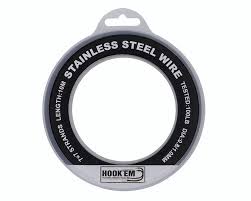Wire Trace Black Coated 10m - No Crimps Hookem