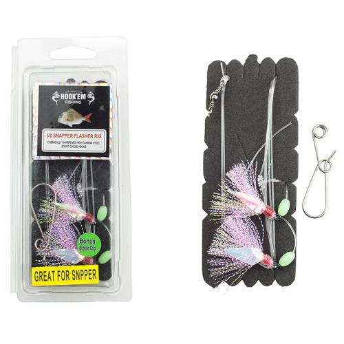 Hook Em 3/0 Snapper Flasher Rig
