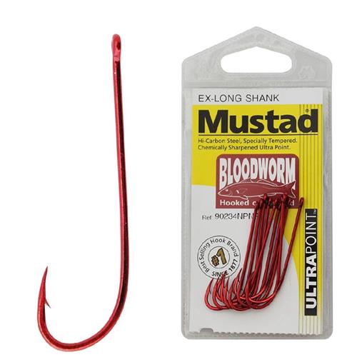 Mustad 90234NPNR Bloodworm Hook