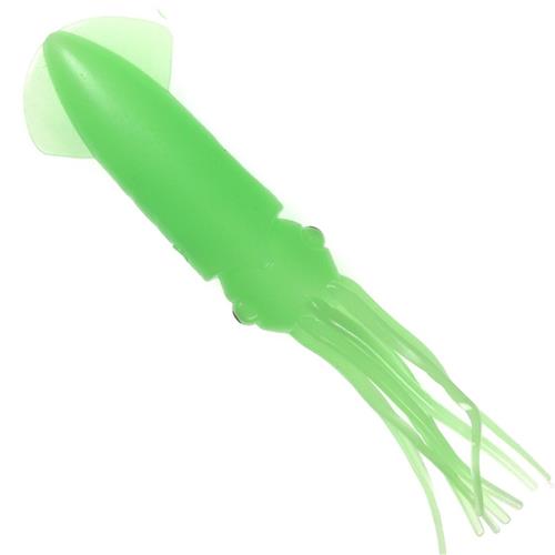 Glow Squid - Soft Luminous Green Squid 12cm (3pces)