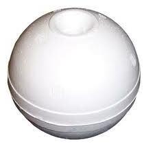 Float - White 6" Round Crab Pot